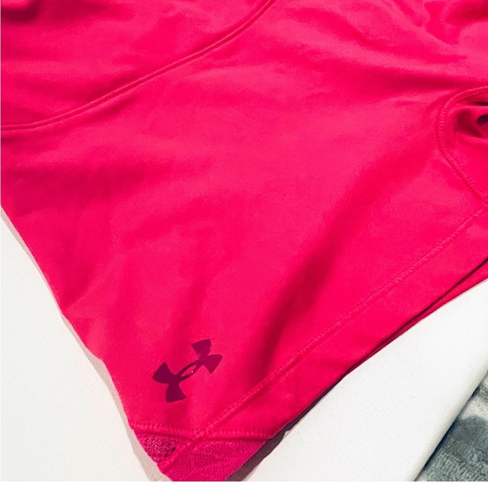 Under Armour Heat Gear Hot Pink Bicycle Gym Shorts S/M